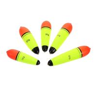 Toddmomy EVA Foam Weighted Fishing Floats 5Pcs Set, Small Plastic Sliding Bobbers for Ocean and River Fishing, Floating Buoy Equipment for Outdoor Angling