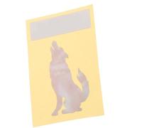 Toddmomy Fade-resistant Pvc Guitar Inlay Stickers with Unique Wolf Pattern Design, Decorative Headstock Decal for Acoustic and Electric Guitars, Simple and Stylish Accessory