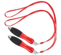 Toddmomy Fat pen writing pen set 2pcs plastic red increased friction grip weighted ballpoint pens for students office