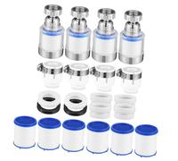 Toddmomy Faucet Water Filter Tap Filtration with Splash Prevention and Filter Elements for Kitchen and Bathroom Faucets and Mud Removal Mount Tap Purifier