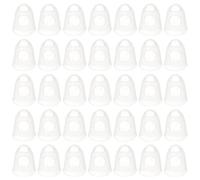Toddmomy Finger Guards with Large Internal Space Silicone Guitar Fingertip Protectors 40pcs and Multiple Sizes to Protect Fingers from Pain and Improve Practicing Efficiency for Guitar