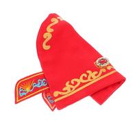 Toddmomy First Birthday Hat for Boys Cute Red Cotton Beanie Cap for Newborns for Full Month Celebrations Photoshoots Unisex Prince Design Fortune Keepsake