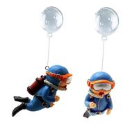 Toddmomy Fish Tank Divers Floating Decor Aquarium Floating Diver Decor Ornament Realistic Aquarium for Pond