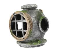 Toddmomy Fish Tank Hideout Turtle Aquarium Fish Tank Water Activated Fish Reptiles Tank Decor Reptile Accessories Diving Helmet Aquarium Decor Divers Helmet for Fish Tank Fish Resin