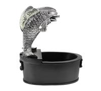 Toddmomy Fish Tank Waterfall Fountain Resin Jar Hydroponic Decor for Garden and Home Efficient Water Circulation Relaxing Water Multi-functional Courtyard Fountain Artistic Design