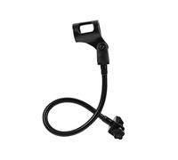 Toddmomy Flexible Hose Microphone Arm Adjustable Iron Microphones Rack with Paint Spraying Finish Black for Live Broadcast and Television