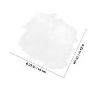 Toddmomy Fluffy Fabric Lampshade for Desk and Floor Lamps Decorative Soft Plume Design Contemporary Romantic Style Bedroom and Living Ambient Lighting Cover