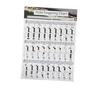 Toddmomy Flute Chord Learning Reference Chart Durable Practice Poster for Beginners Design for Quick Familiarization Essential Tool for Playing