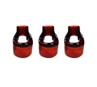 Toddmomy Flute Mouthpiece Replacement Blow Aid Accessories Resin Material 3pcs Suitable for Flute with 23mm Outer Diameter with Brown Colour Not Easy to Deform for Beginners