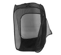 Toddmomy Foldable Butterfly Habitat Cage Black Transparent Mesh Insect Enclosure for Caterpillar Breeding Soldier Fly Ladybug Dragonfly Rearing Portable Pop-up Critter Cage with Light