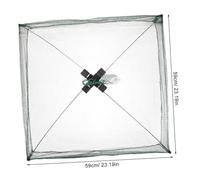 Toddmomy Foldable Open Type Fishing Net Fish Crab Trap for Catching and Holding Seafood with Large Capacity and Lightweight Design