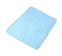 Toddmomy Foldable Pet Cooling Mat Blue Breathable Ice Crystal Compound Pad for Dogs Cats Puppies Soft Summer Heat Dissipation Rest Mat