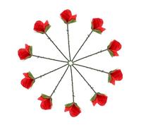 Toddmomy Folding Rose Illusion Prop 10pcs Vanishing Flower Tricks for Stage Performances Close Up Illusion Gimmick for Parties and Street Shows