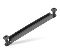 Toddmomy Folk Guitar Bridge Adjusting Height Tool Metal Black Adjustable Height Fine Workmanship Guitar Bridge Saddle for Musicians Instrumentalists