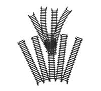 Toddmomy Friendly Model Railroad Tracks Set for Interactive Plastic Train Track Kit with Straight and Y Shaped Rails Educational Enhancing Motor Skills and Spatial Awareness Compatible