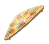 Toddmomy Fruit Themed Wooden Maze Board for Early Education Interactive Sliding Puzzle Game with Bright Colors Suitable and Gentle Texture for Fine Motor Skill Development and Travel