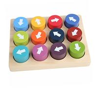 Toddmomy Funny Matching Game Arrows for Directional Cognitive Puzzle Interactive Parenthood Educational for Intellectual Development and Hand Eye Coordination