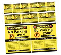 Toddmomy Funny Parking Violation Cards 100pcs Set Multi Violation Reasons Car Temporary Parking Note Stickers for Garage Warning Accessories