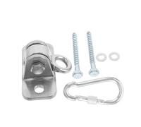 Toddmomy Galvanized Iron Swing Hangers with Swivel Hook and Screws Heavy Duty Metal Brackets for Porch Garden Hammock Chair and Playground Weather Resistant Suspension Kit with Adjustable