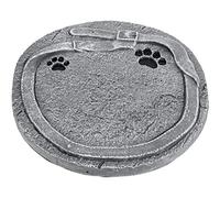 Toddmomy Garden Pet Tombstone Puppy Grave Marker for Cats Dogs Unique Memorial Stone for Pet Remembrance Garden Home Distinctive Paw and Collar Design for Lasting Tribute