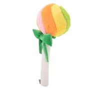 Toddmomy Giant Lollipop Plush Pillow with Bow Cozy Sweet Ornament for Soft Throw Cushion for Home Decoration Birthday present Playtime Companion