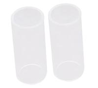 Toddmomy Glass Guitar Slide for Acoustic and Electric Guitars, Standard Glass Bottleneck Slide Finger Tool for String Instruments, for Blues Rock Music Performance