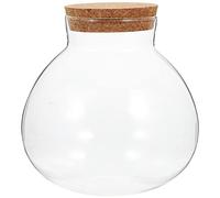 Toddmomy Glass Terrarium Plant Bottle Round Terrarium Jar Micro Landscape Bottle Ecological Fish Tank for Home Closed Ecosphere Ornament