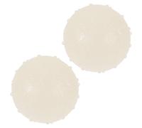 Toddmomy Glow in the Dark Dog Chew Balls 2Pcs, Sturdy Rubber Interactive Squeaky for Puppies and Active Outdoor Play, Large 6.5Cm Diameter