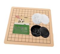 Toddmomy Go Chess Training Set Toy for Kids, Portable Folding Chessboard with Line Printing, Educational Indoor Outdoor Board Game