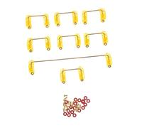 Toddmomy Gold Plated Satellite Shaft Stabilizer 6.25u Keycap Mechanical Keyboard DIY Accessory for Gaming and Full Keyboard Assembly