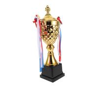 Toddmomy Gold Trophy Cup with Intricate Craftsmanship Portable Metal Award for Sports Events and Competitions Sophisticated Design for Champion Recognition at Parties and Ceremonies