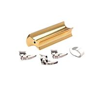 Toddmomy Golden Metal Guitar Slide Bar Set with Standard Picks Firm Solid Tone Bar for Acoustic and Electric Guitar Accessories