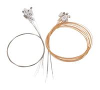 Toddmomy Golden Steel 16-String Metal Harp Strings Replacement Kit with Number Tags for Lyre Harp Accessories and Music Gatherings