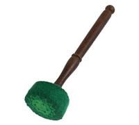 Toddmomy Green Lint Cloth Mallet for Singing Bowl and Gong, Wear-resistant and Convenient to Operate, Accessory for Yoga and Meditation Classes