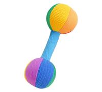 Toddmomy Grip Dumbbell Rattle Lightweight Sensory Educational Plaything for Newborns Easy to Hold Engaging Sound Making Design for Showers
