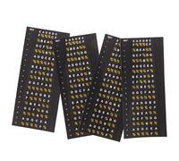 Toddmomy Guitar Fretboard Stickers Pvc Material Skill Development Accelerator 4pcs Sturdy Note Decals for Electric and Acoustic Guitar Beginners for Practice and Learning