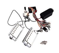 Toddmomy Guitar Pickup Humbucker Set with Electronic Circuit Battery Box Durable and Lightweight Design Easy to Install for Electric Guitar Players and DIY Enthusiasts