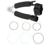 Toddmomy Guitar Tool Kit String Winder Cutter and Pin Puller for Acoustic Electric Guitars Banjos Basses Mandolins Cleaning Cloth Random Color