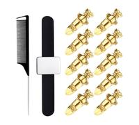 Toddmomy Hair Parting Ring Hair Sectioning Nail Metal Selecting Tool and Halloween for Making Highlights and Weaves