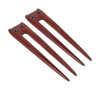 Toddmomy Hair Stick with Secure and Stable Hold 2pcs Vintage Wooden Cat Shape Retro Chinese Style Hair Pin in Brown Sturdy Wood Material for Women for Weddings and Daily Life