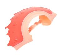 Toddmomy Hair Wash Hat Shower Cap Adjustable Red Children Bath Accessory with Lovely Crown Design, Plastic and Tpe Material Resistant to Aging and Sun Shading for Boys and Girls for Baby