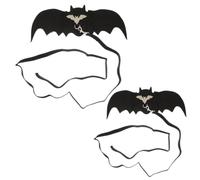 Toddmomy Halloween Bat Design Pet Leash with Felt Bat Wings for Puppy and Dog, Sturdy Cat Vest Harness Suitable for Halloween and Mardi Gras Party Accessories