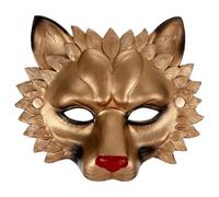 Toddmomy Halloween Cosplay Lion Mask 3d Pu Foam Realistic Breathable Comfortable Party Decoration Accessory