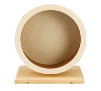 Toddmomy Hamster Exercise Wooden Pet Running Wheel with Mute Function Design 6.88x6.09x2.36inch for Nighttime Use Suitable for Guinea Pig and Small Pets