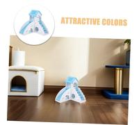 Toddmomy Hamster Shelter Castle with Climbing Ladder and Slide Small Animal Hideout House for Training Peeping Sleeping Multifunctional Playground for Hamsters and Small Pets