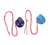 Toddmomy Hand Painted Mini Ocarina 6 Hole Alto c Smokey Straw Fired Boys and Girls Musical Toy Random Color