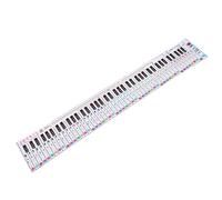 Toddmomy Hand-Rolled 88 Key Piano Practice Chart Made of Paper with Key Ratio Design Teaching Aid and Reference Table Portable Piano Keyboard Note Paper for Learning
