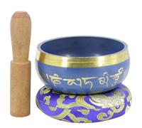 Toddmomy Handcrafted Tibetan Singing Bowl Set with Cushion and Mallet for Yoga Meditation Relaxation Stress Relief and Mindfulness Gift Random Color