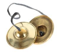 Toddmomy Handheld Cymbals Made of Copper for Meditation and Yoga Percussion Musical Instruments Portable Finger Cymbals with Stylish Appearance, Easy to Carry for Occasions