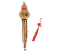 Toddmomy Handmade Bamboo Hulusi Flute Instrument C Key Elegant Natural Gourd Design for Beginners Produces Pure Mellow Tone for Music Lovers Easy to Learn and Play